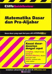 Image of Matematika Dasar Dan Pra-Aljabar